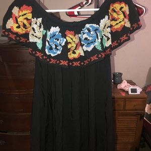 Off the shoulder floral dress